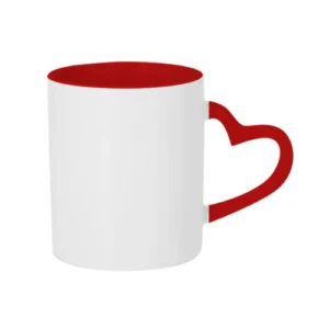 Taza de Cerámica con Asa de Corazón Personalizada de 11 oz