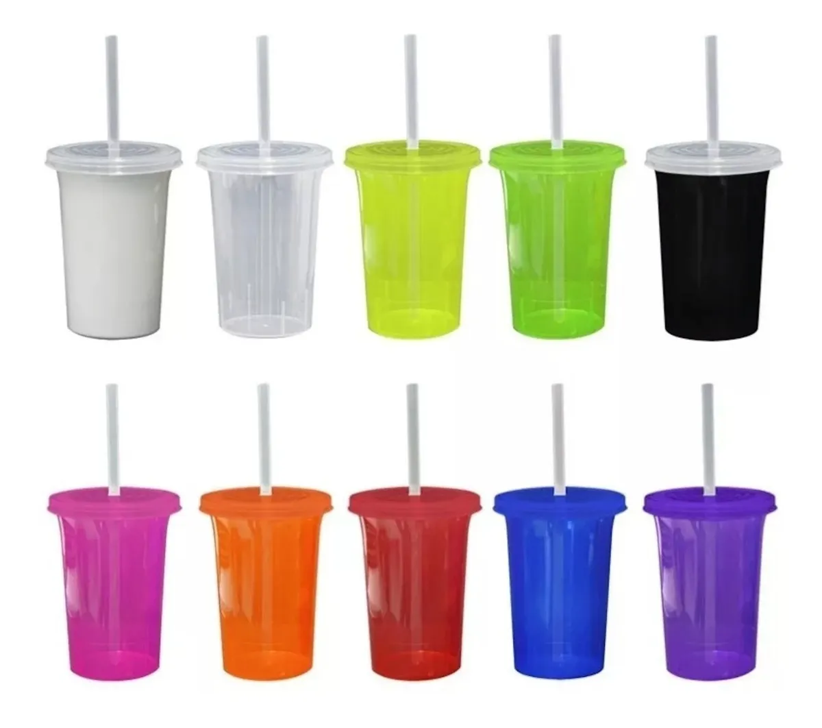 vasopopote Vaso con Popote Personalizado 500 ml